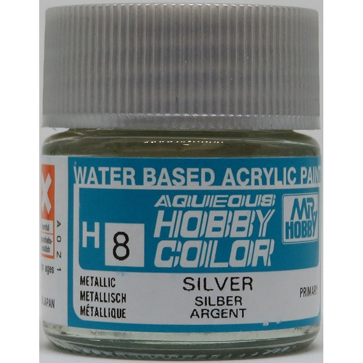 GSI Creos Mr. Hobby Aqueous Color H-008 【GLOSS SILVER】