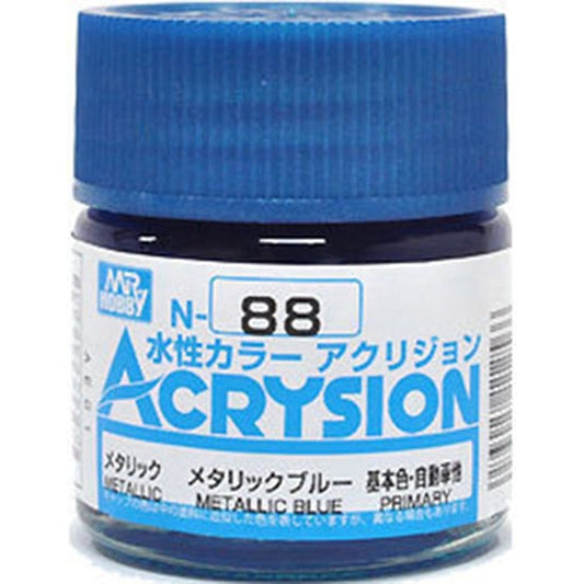 GSI Creos Mr. Hobby Acrysion Water Based Color N-88 【METALLIC METALLIC BLUE】