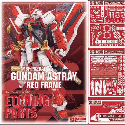 SH STUDIO MG 1/100 MBF-P02KAI Astray Red Frame Pièces de gravure de mise à niveau très détaillées