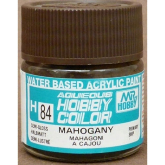 GSI Creos Mr. Hobby Aqueous Color H-084【SEMI GLOSS MAHOGANY】