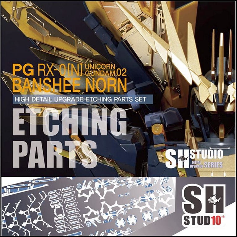 SH PG 1/60 RX-O[N] Unicorn Gundam 02 Banshee Metal Etching Parts