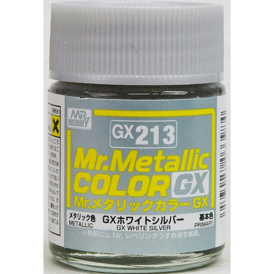 GSI Creos Mr. Color GX213 GX White Silver (Metallic) 18ml