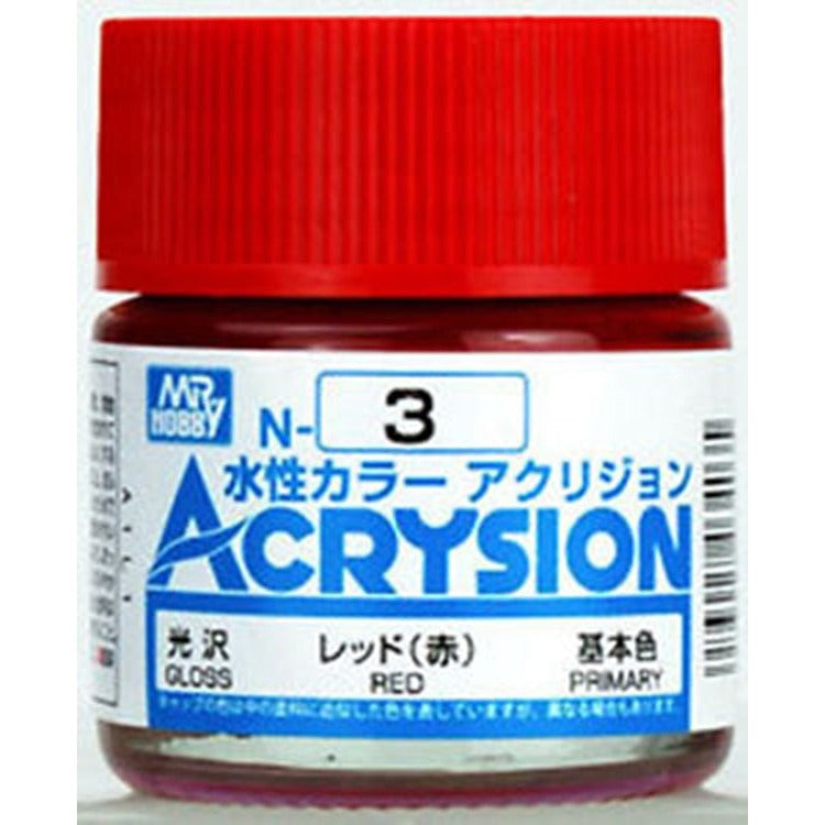 GSI Creos Mr. Hobby Acrysion Water Based Color N-3 【GLOSS RED】