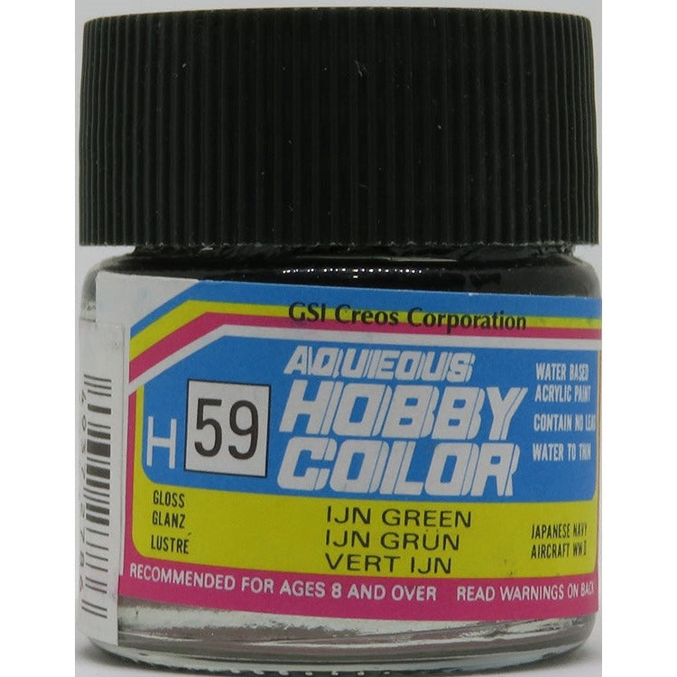 GSI Creos Mr. Hobby Aqueous Color H-059 【GLOSS IJN GREEN 1】