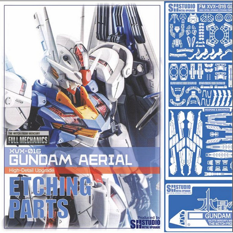 SH STUDIO FM 1/100 Gundam Aerial High-Detail Upgrade Etching Parts