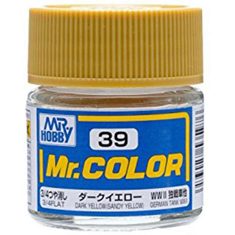 GSI Creos Mr. Color 039 Dark Yellow (SANDY YELLOW) (FLAT) 10ml