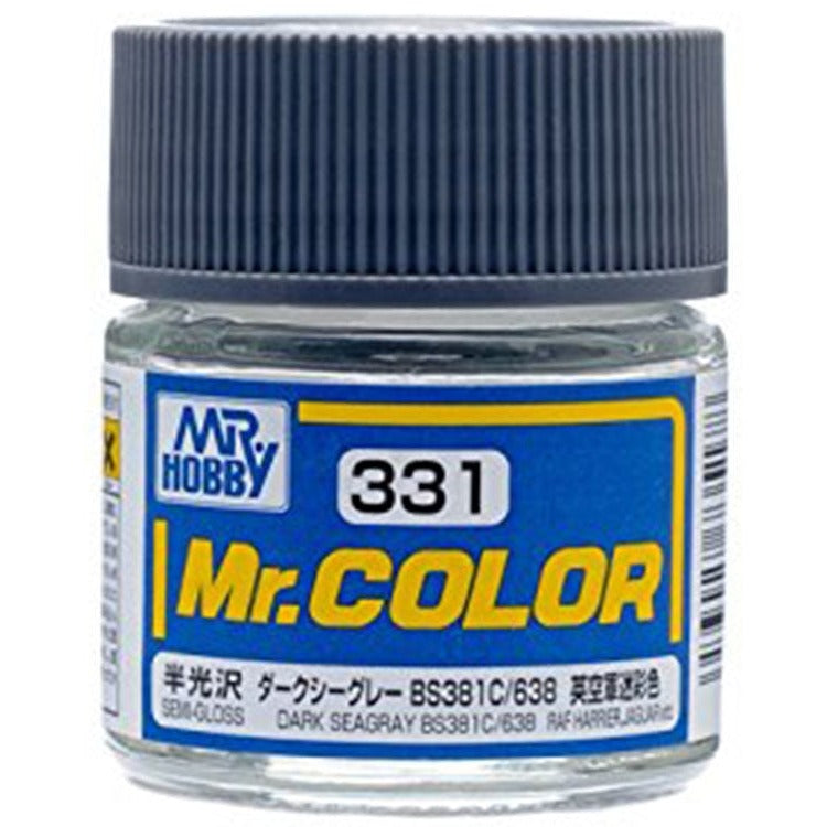 GSI Creos Mr. Color 331 Dark Seagray BS381C/638 (Semi Gloss) 10ml
