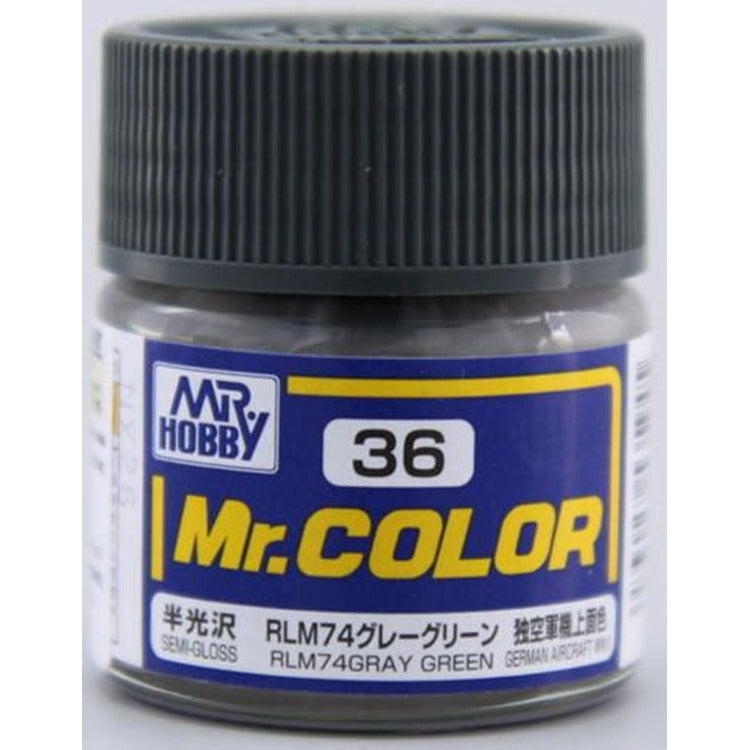 GSI Creos Mr. Color 036 RLM74 Gray Ray Green (SEMI GLOSS) 10ml