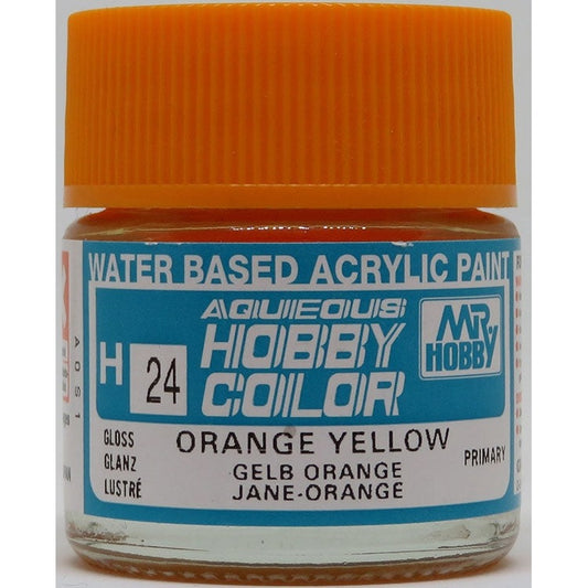 GSI Creos Mr. Hobby Aqueous Color H-024 【GLOSS ORANGE YELLOW】