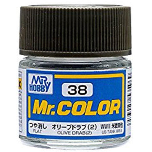 GSI Creos Mr. Color 038 Olive Drab (2) (SEMI GLOSS) 10ml