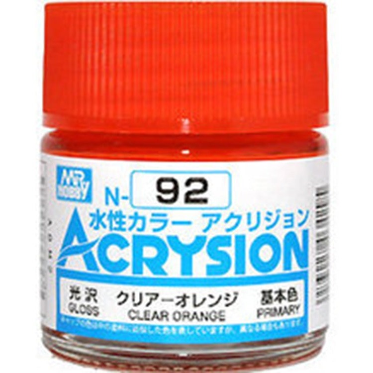 GSI Creos Mr. Hobby Acrysion Water Based Color N-92 【GLOSS CLEAR ORANGE】