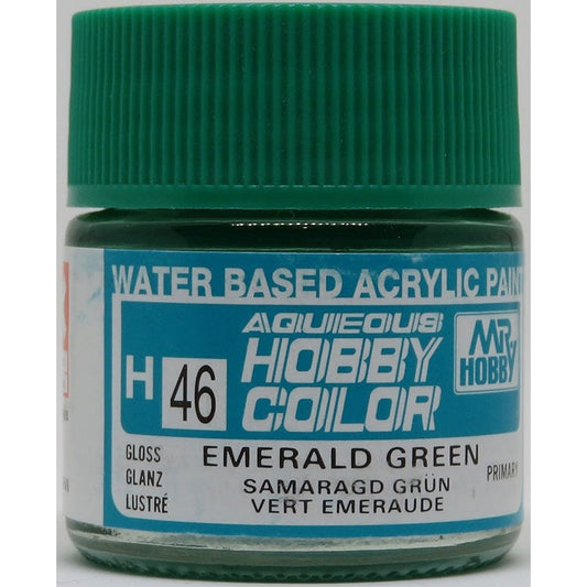 GSI Creos Mr. Hobby Aqueous Color H-046 【GLOSS EMERALD GREEN】(GUH046)