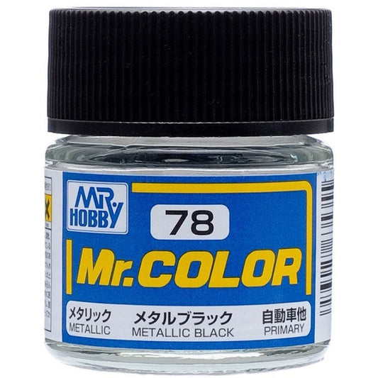 GSI Creos Mr. Color 078 Metallic Black (METALLIC) 10ml