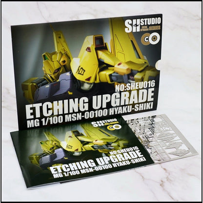 SH STUDIO MG 1/100 MSN-00100 Hyaku-Shiki etched metal upgrade kit