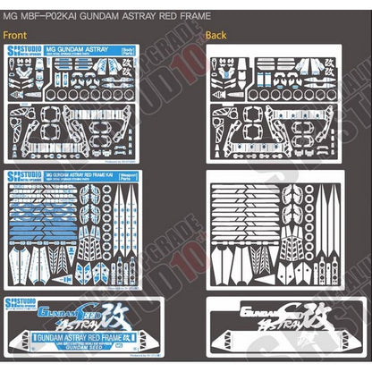 SH STUDIO MG 1/100 MBF-P02KAI Astray Red Frame Pièces de gravure de mise à niveau très détaillées