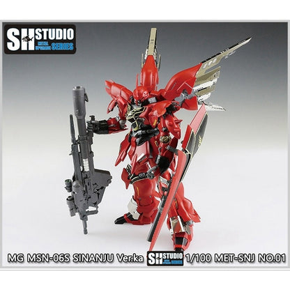 SH STUDIO MG 1/100 MSN-06S Sinanju etched metal upgrade kit
