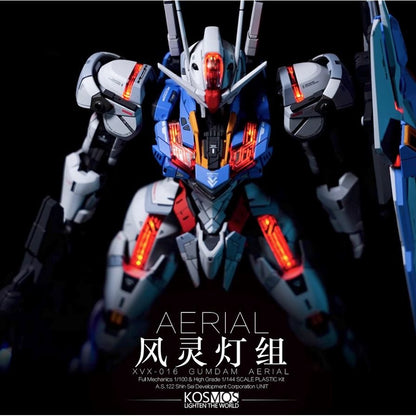 Kosmos FM 1/100 XVX-016 Gundam Aerial Funnel Colorful RGB LED Matrix