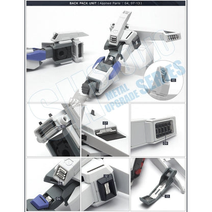 SH STUDIO MG 1/100 F.A. TEST MS FA-010 FAZZ etched metal upgrade kit