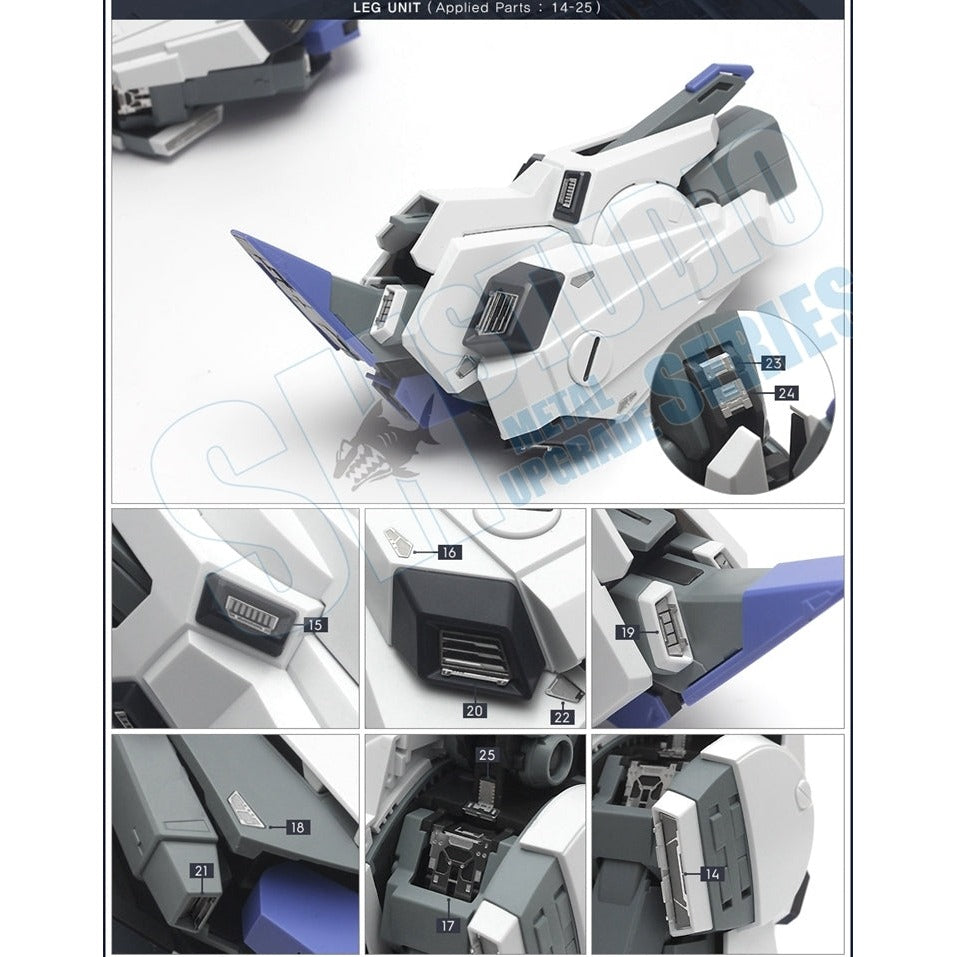 SH STUDIO MG 1/100 F.A. TEST MS FA-010 FAZZ etched metal upgrade kit