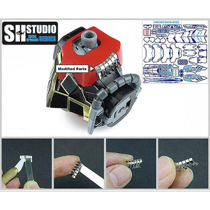 SH STUDIO MG 1/100 MSN-06S Sinanju etched metal upgrade kit
