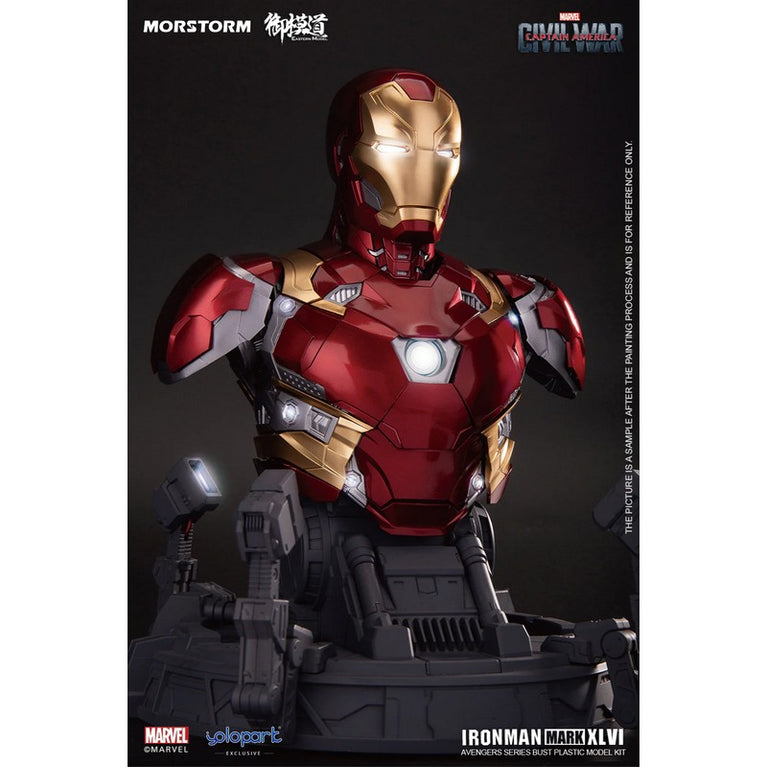 Iron Man Mark XLVI Bust Plastic Model Kit