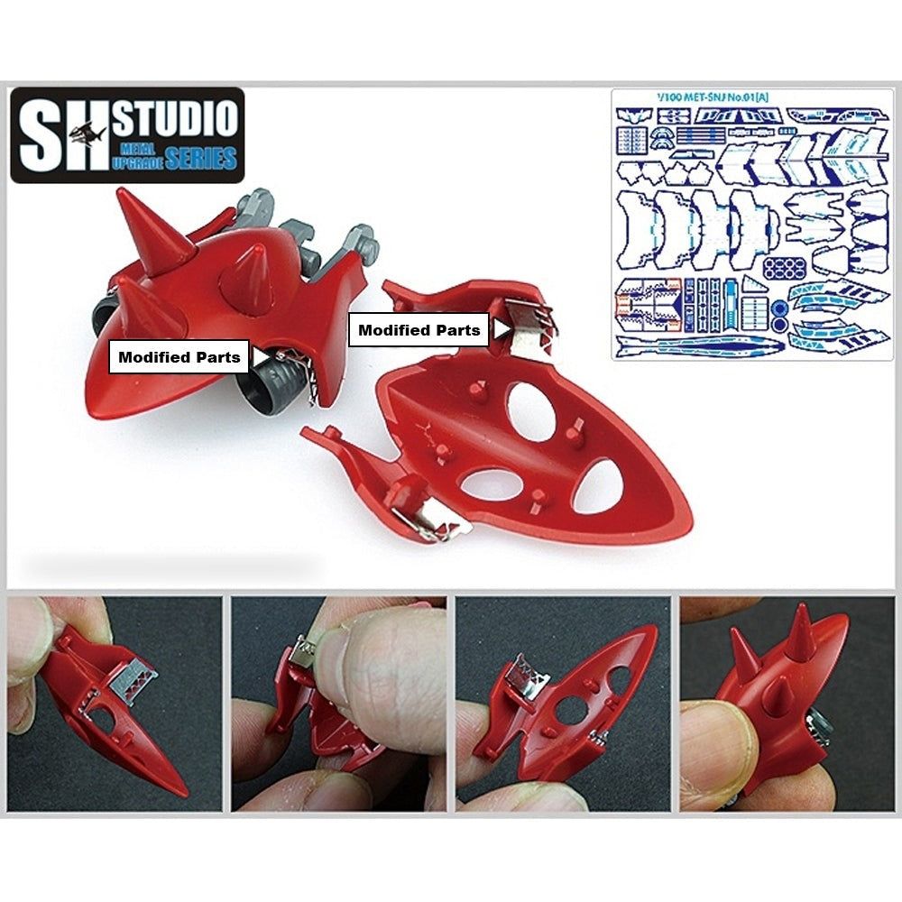 SH STUDIO MG 1/100 MSN-06S Sinanju etched metal upgrade kit