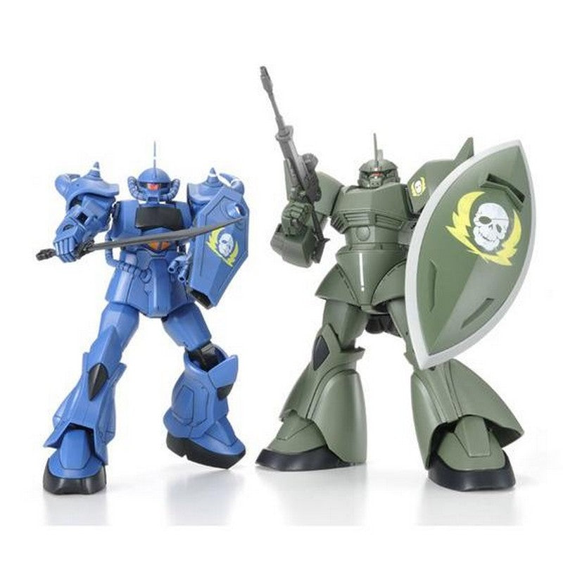 HGUC 1/144 MS-07B Gouf & MS-14G Gelgoog (Vish Donahue's custom machine)
