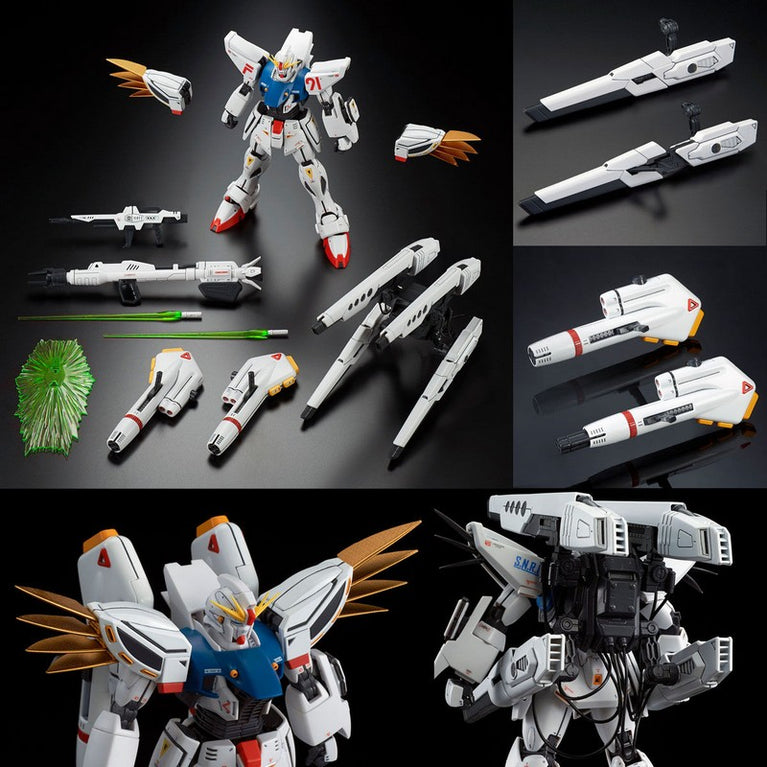 【JUN】MG 1/100 Gundam F91 Ver. 2.0 Back Cannon Type & Twin V.S.B.R. Set Up Type