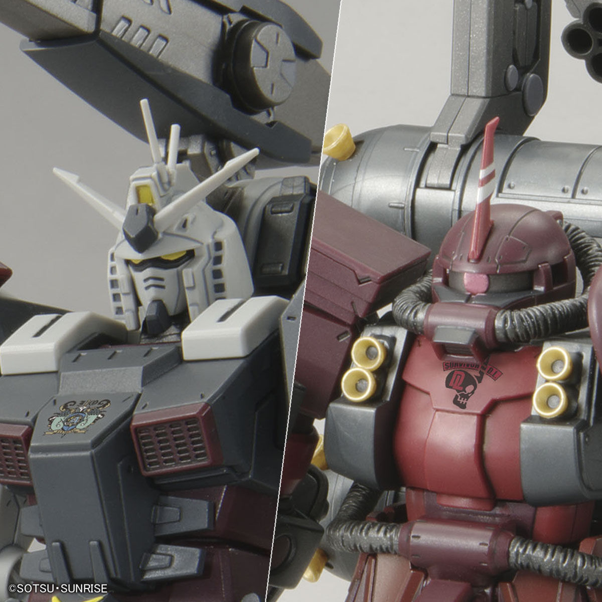 HGUC 1/144 Gundam Base Limited Full Armor Gundam VS Psycho Zaku Set (Mobile Suit Gundam Thunderbolt 10th Anniversary Ver.)
