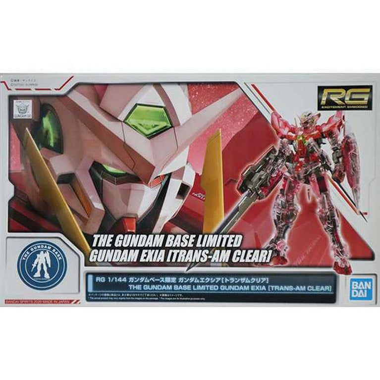 RG 1/144 Gundam Base Limited Gundam Exia [Trans-Am Clear]
