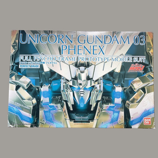 〖Creased and Dented〗PG 1/60 Unicorn Gundam 03 Phenex Full Psycho-Frame Prototype Mobile Suit
