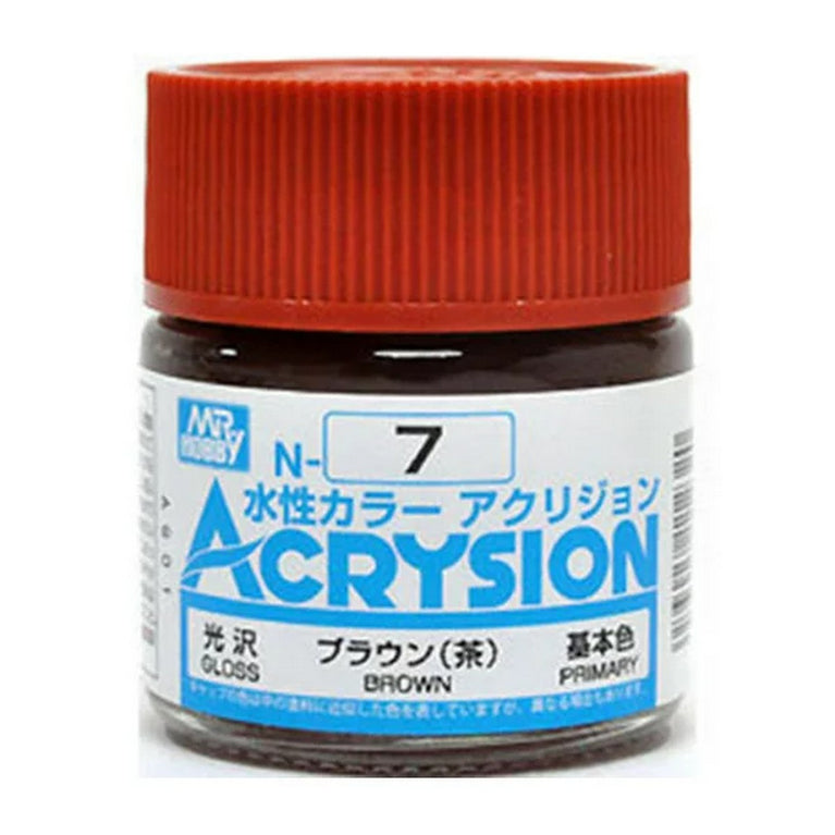 GSI Creos Mr. Hobby Acrysion Water Based Color N-7 【BROWN】