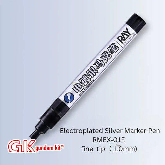 Ray Studio - Electroplated Metallic Mirror-Finish Marker Pens (Pointed Tiped) for Gunpla & Scale Models