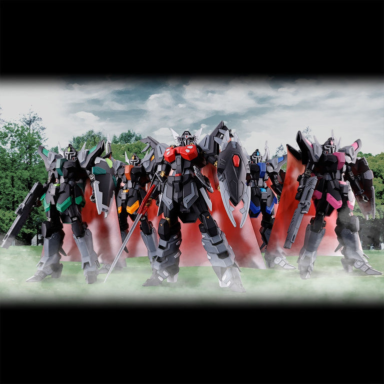 【Preorder in Aug】HG 1/144 Black Knight Squad Rud-ro. Redelard Custom & Daniel Custom & Liu Custom Set