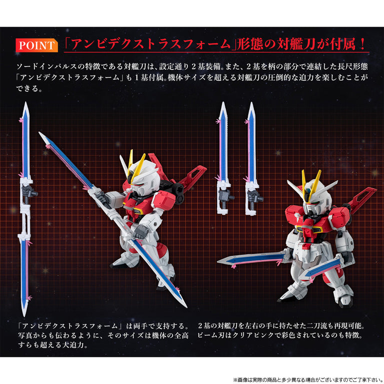 【Preorder in Jan 2025】FW Gundam Converge Impulse Gundam Silhouette Set w/o Gum