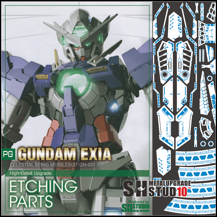 SH STUDIO PG 1/60 Gundam EXIA etched metal upgrade kit
