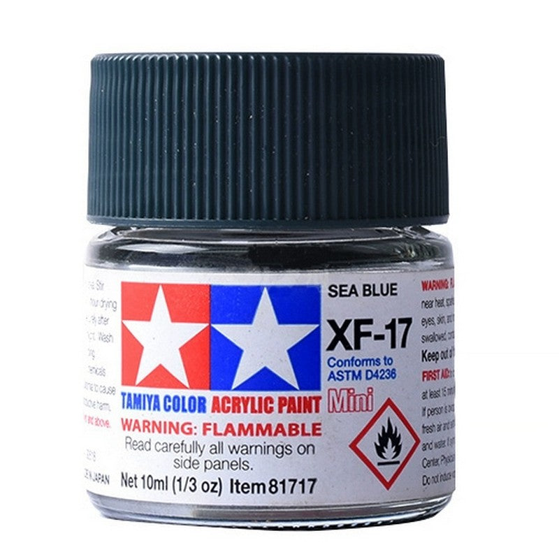 Tamiya 81717 Acrylic Paint Mini XF-17 Sea Blue 10ml