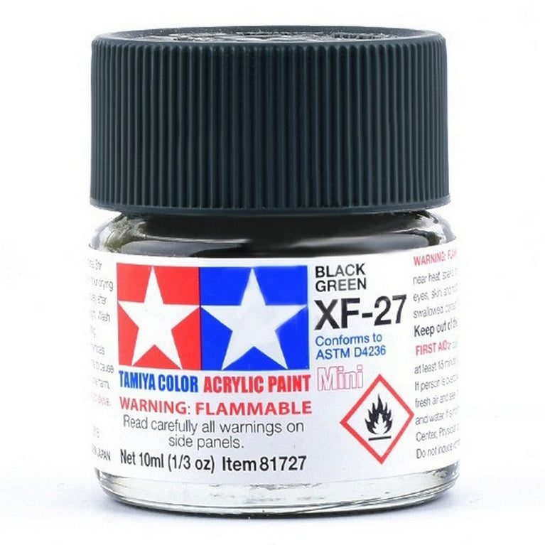 Tamiya 81727 Acrylic Paint Mini XF-27 Black Green 10ml