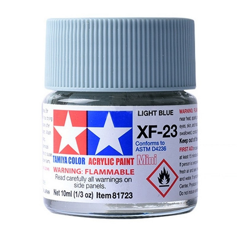 Tamiya 81723 Acrylic Paint Mini XF-23 Light Blue 10ml – GKgundamkit ...