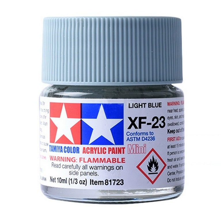 Tamiya 81723 Acrylic Paint Mini XF-23 Light Blue 10ml