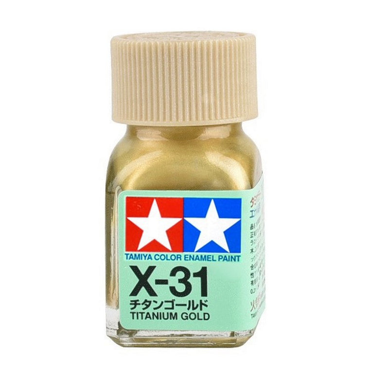 Tamiya 80031 Enamel Paint X-31 Titanium Gold 10ml