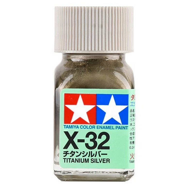 Tamiya 80032 Enamel Paint X-32 Titanium Silver 10ml