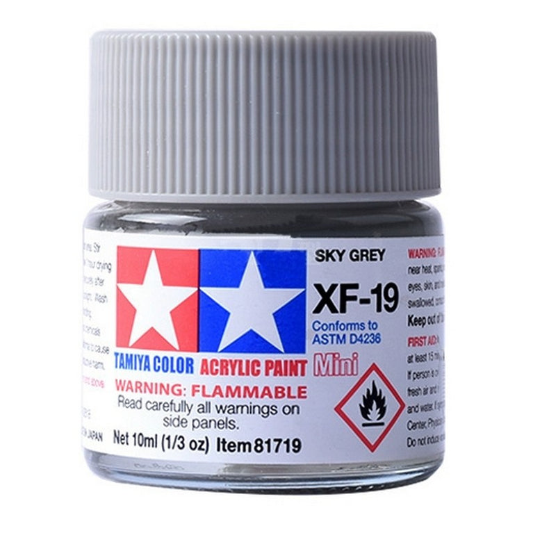 Tamiya 81719 Acrylic Paint Mini XF-19 Sky Grey 10ml