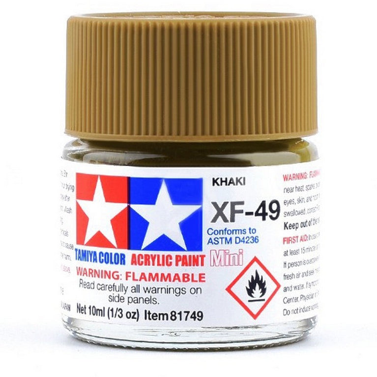 Tamiya 81749 Acrylic Paint Mini XF-49 Khaki 10ml