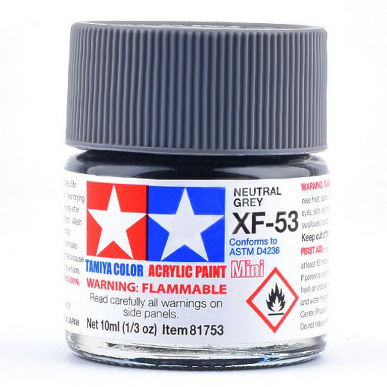 Tamiya 81753 Acrylic Paint Mini XF-53 Neutral Grey 10ml