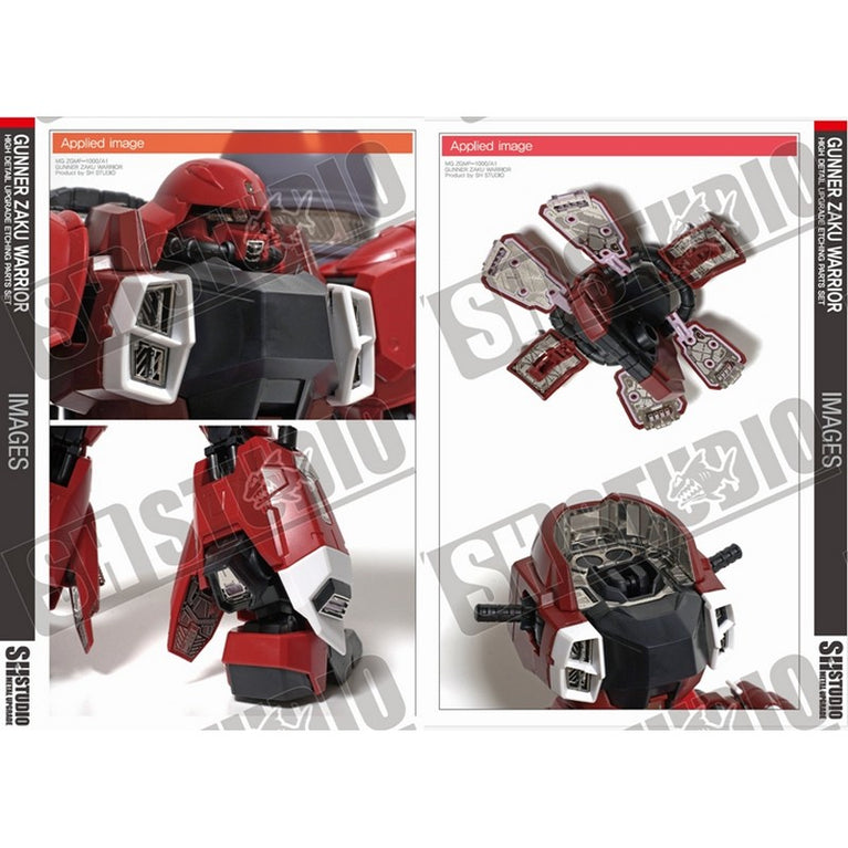 SH STUDIO MG ZGMF-1000/A1 Gunner Zaku Warrior etched metal upgrade kit