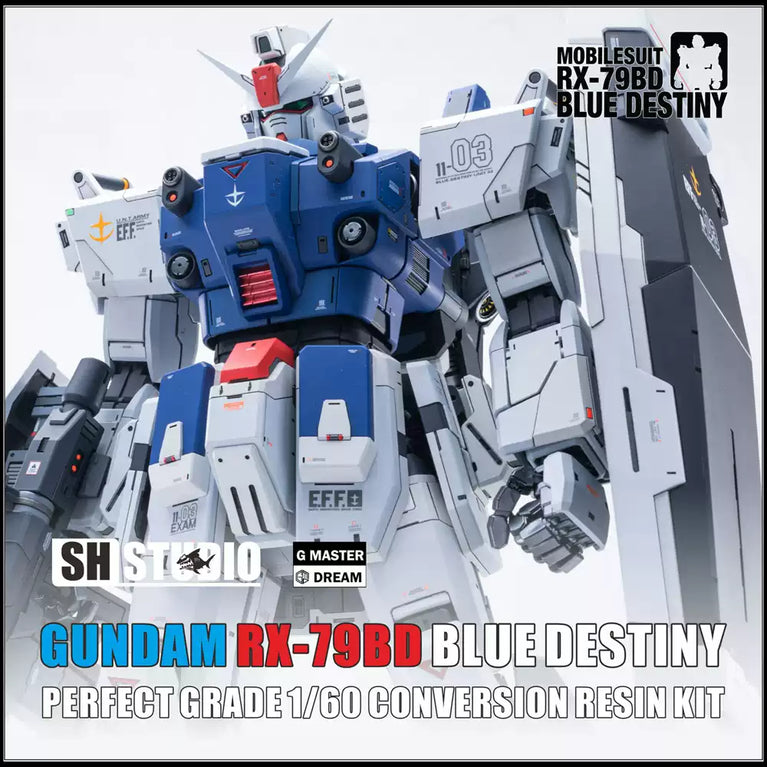 SH STUDIO 1/60 PG RX-79 BD3 No. 3 Blue Destiny Gundam [Conversion Kit]