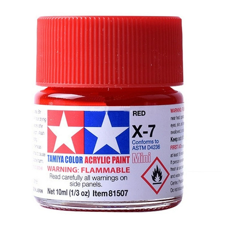 Tamiya 81507 Acrylic Paint X-7 Red mini 10ml