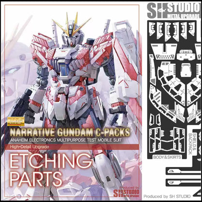 SH STUDIO MG 1/100 Narrative Gundam C-Packs etched metal upgrade kit