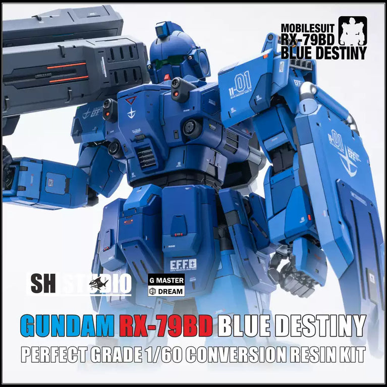 SH STUDIO 1/60 PG RX-79 BD3 No. 1 Blue Destiny Gundam [Conversion Kit]